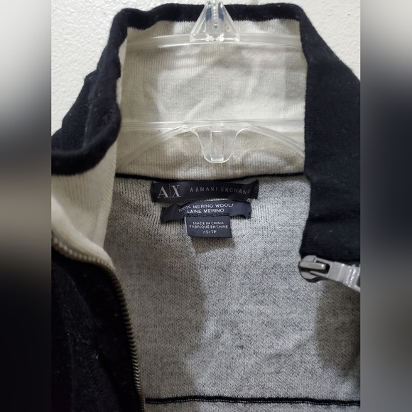 ARMINI EXCHANGE - BLACK DOIBLE ZIPPPER VEST - Picture 2 of 9